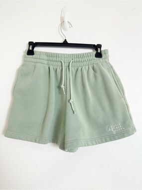 White fox self love club lounge elastic waist shorts